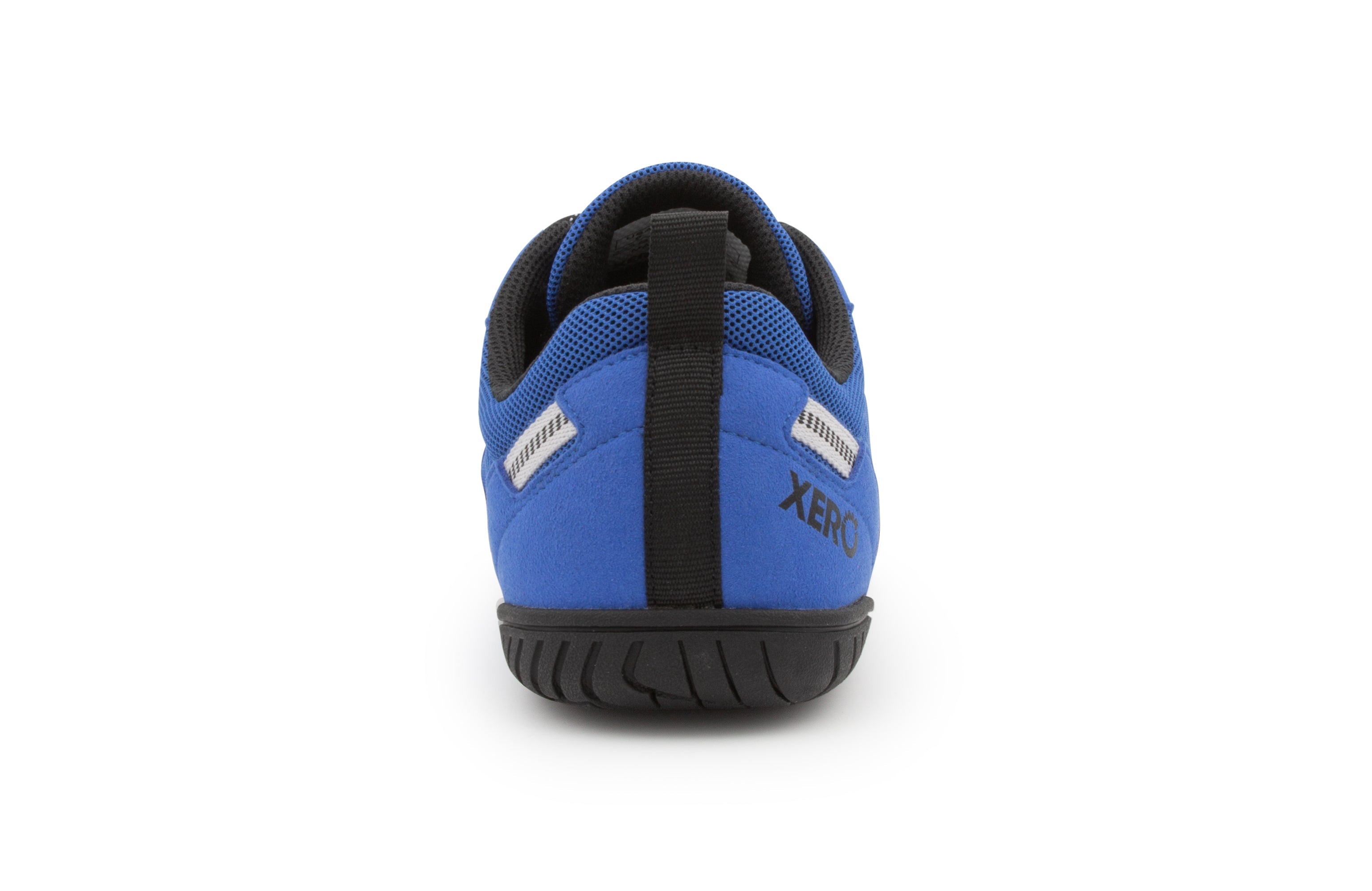 Xero Shoes 360° Mens barfods træningssko til mænd i farven blue gray, bagfra