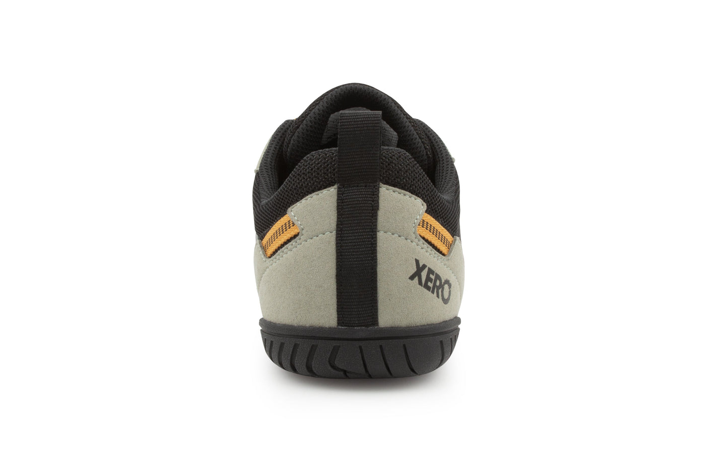 Xero Shoes 360° Mens barfods træningssko til mænd i farven olive gray, bagfra