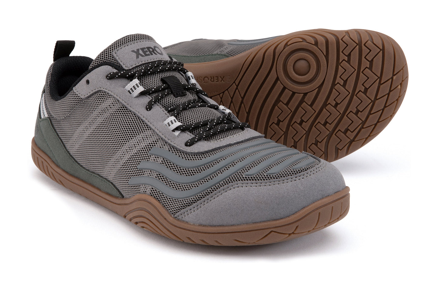 Xero Shoes 360° Mens barfods træningssko til mænd i farven steel gray / thyme, par