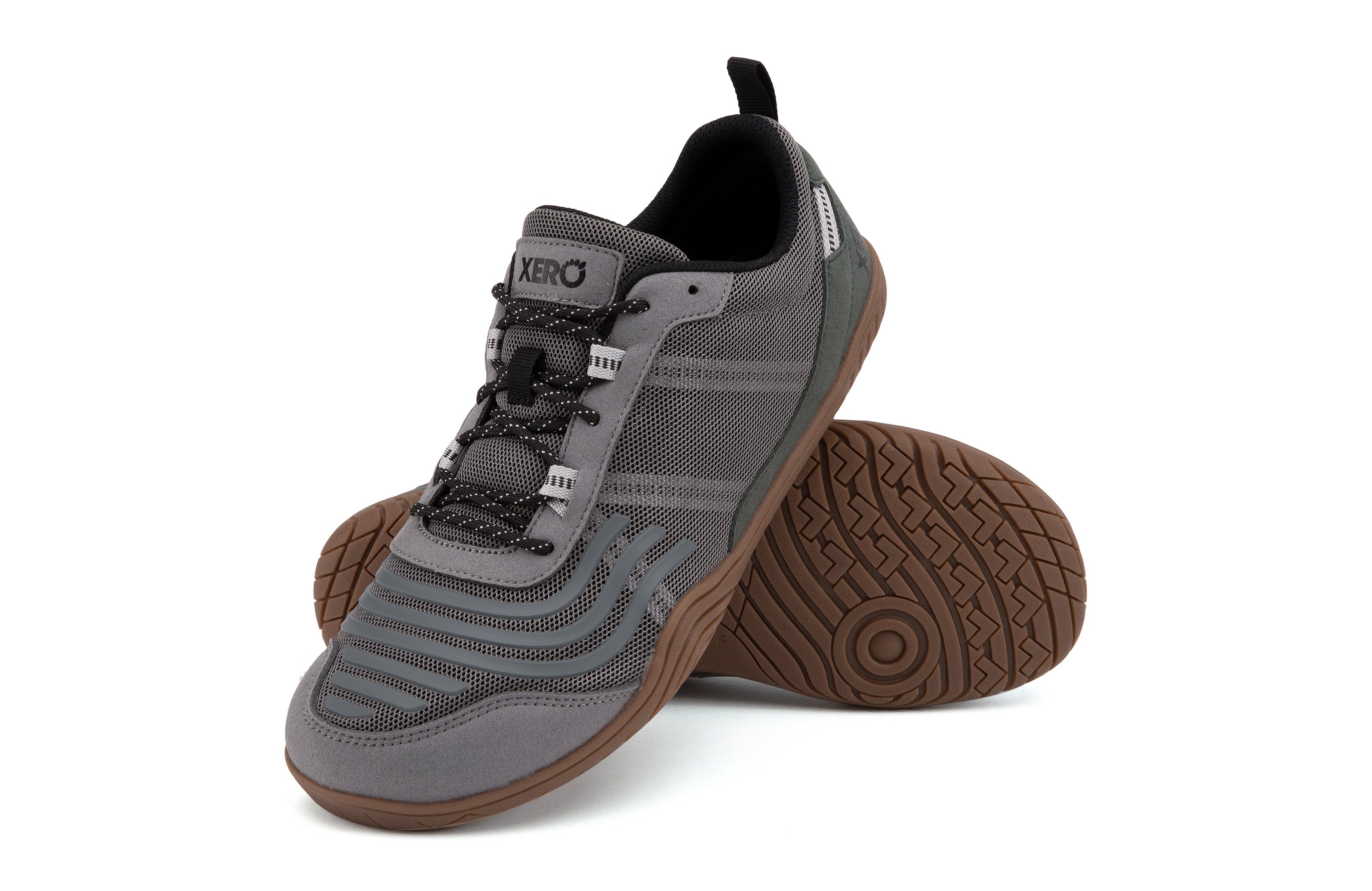 Xero Shoes 360° Mens barfods træningssko til mænd i farven steel gray / thyme, par