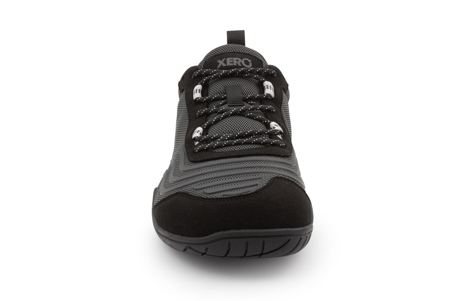 Xero Shoes 360° Mens barfods træningssko til mænd i farven asphalt, forfra