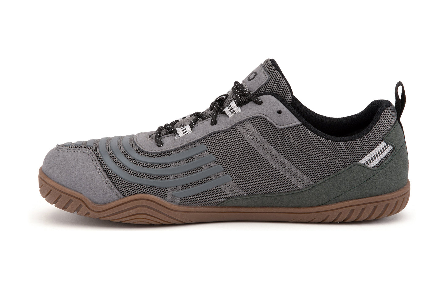Xero Shoes 360° Mens barfods træningssko til mænd i farven steel gray / thyme, inderside